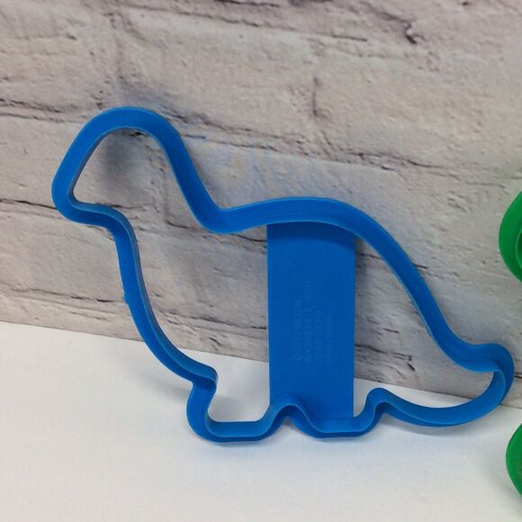 Vintage Wilton Jumbo Cookie Cutters Green Bear Blue Dinosaur Birthday Party Fun - Picture 5 of 8